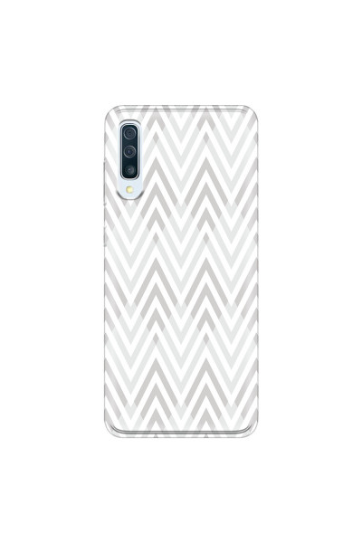 SAMSUNG - Galaxy A50 - Soft Clear Case - Zig Zag Patterns
