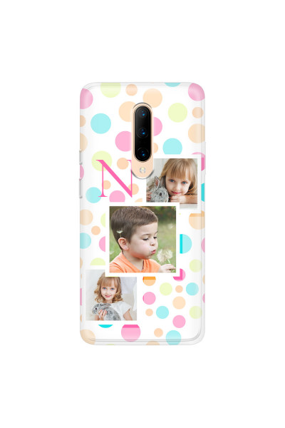 ONEPLUS - OnePlus 7 Pro - Soft Clear Case - Cute Dots Initial