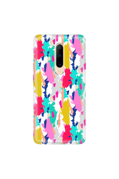 ONEPLUS - OnePlus 7 Pro - Soft Clear Case - Paint Strokes
