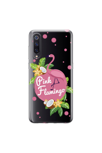 XIAOMI - Xiaomi Mi 9 - Soft Clear Case - Pink Flamingo