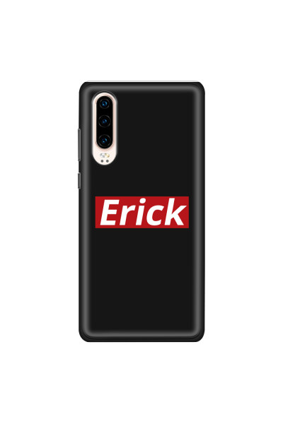 HUAWEI - P30 - Soft Clear Case - Black & Red