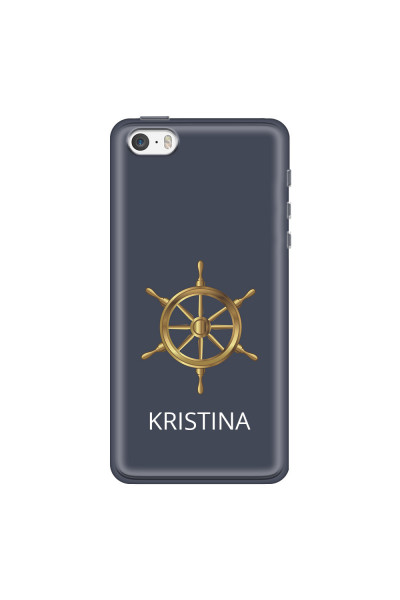 APPLE - iPhone 5S - Soft Clear Case - Boat Wheel