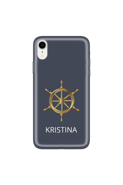 APPLE - iPhone XR - Soft Clear Case - Boat Wheel