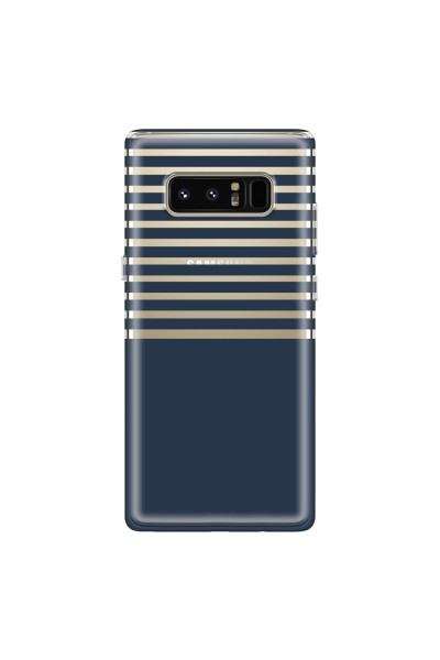 SAMSUNG - Galaxy Note 8 - Soft Clear Case - Life in Blue Stripes