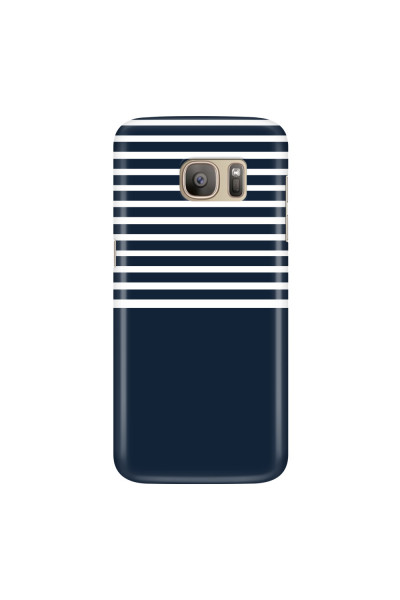 SAMSUNG - Galaxy S7 - 3D Snap Case - Life in Blue Stripes