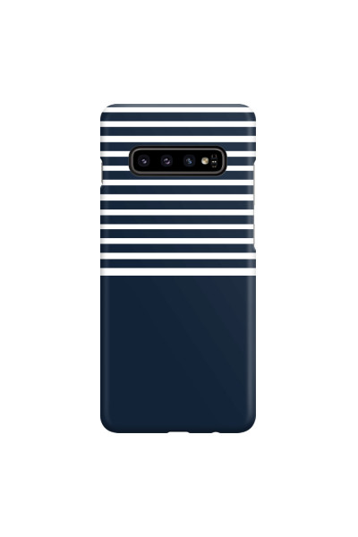 SAMSUNG - Galaxy S10 - 3D Snap Case - Life in Blue Stripes