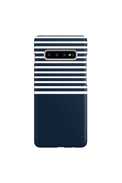 SAMSUNG - Galaxy S10 Plus - 3D Snap Case - Life in Blue Stripes