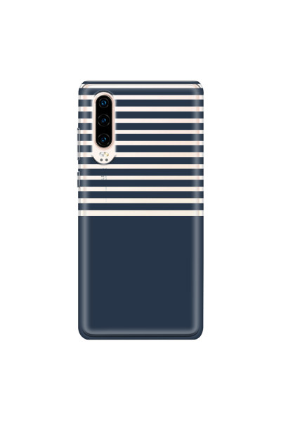 HUAWEI - P30 - Soft Clear Case - Life in Blue Stripes