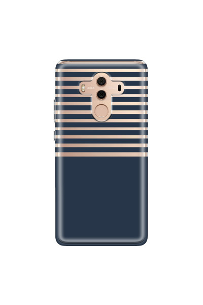 HUAWEI - Mate 10 Pro - Soft Clear Case - Life in Blue Stripes