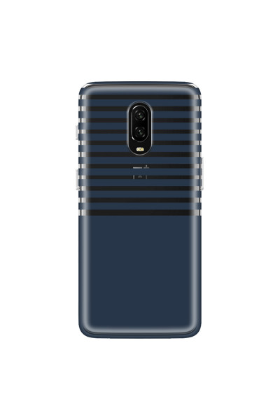 ONEPLUS - OnePlus 6T - Soft Clear Case - Life in Blue Stripes