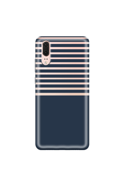 HUAWEI - P20 - Soft Clear Case - Life in Blue Stripes