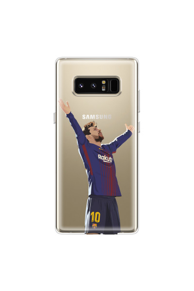 SAMSUNG - Galaxy Note 8 - Soft Clear Case - For Barcelona Fans