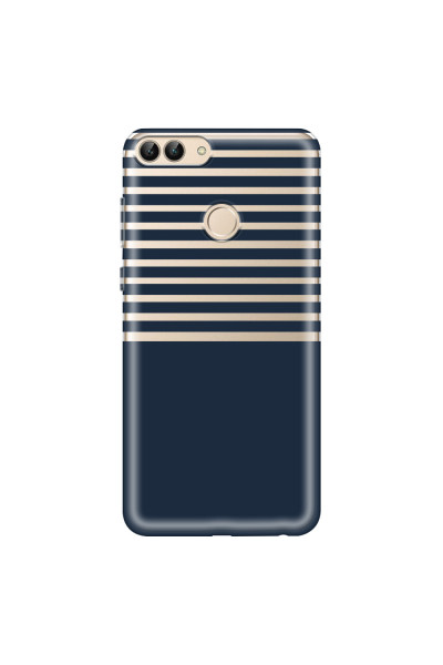 HUAWEI - P Smart 2018 - Soft Clear Case - Life in Blue Stripes