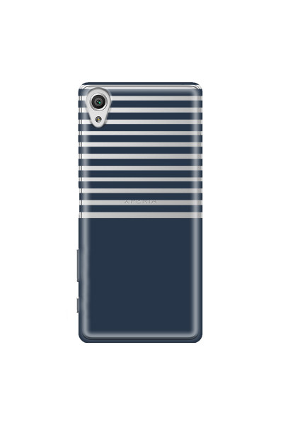 SONY - Sony XA1 - Soft Clear Case - Life in Blue Stripes