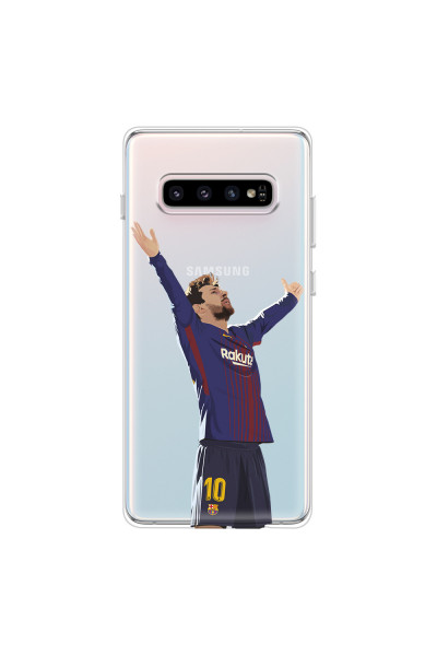 SAMSUNG - Galaxy S10 - Soft Clear Case - For Barcelona Fans
