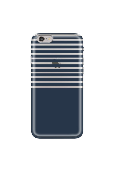 APPLE - iPhone 6S - Soft Clear Case - Life in Blue Stripes