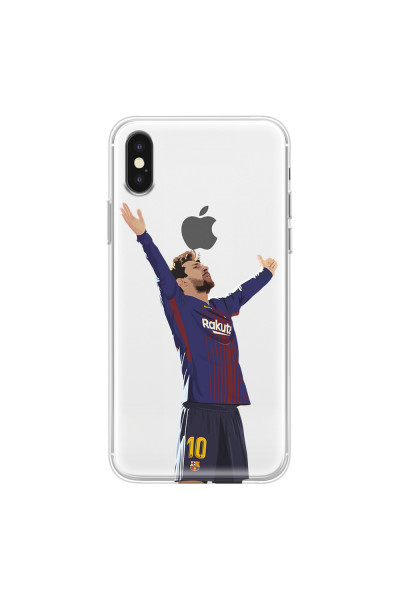 APPLE - iPhone XS Max - Soft Clear Case - For Barcelona Fans