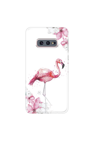 SAMSUNG - Galaxy S10e - Soft Clear Case - Pink Tropes