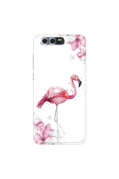 HONOR - Honor 9 - Soft Clear Case - Pink Tropes