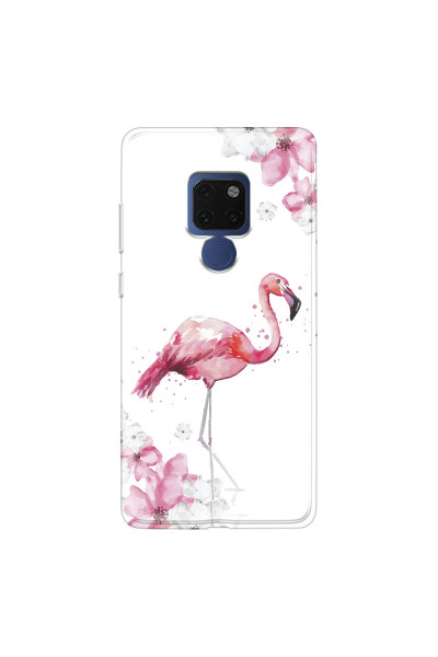 HUAWEI - Mate 20 - Soft Clear Case - Pink Tropes