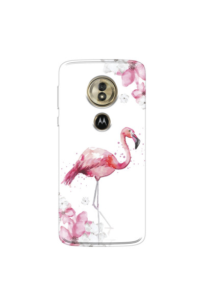 MOTOROLA by LENOVO - Moto G6 Play - Soft Clear Case - Pink Tropes
