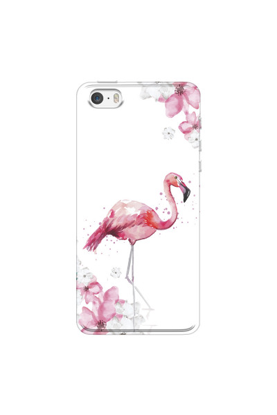 APPLE - iPhone 5S - Soft Clear Case - Pink Tropes