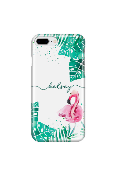 APPLE - iPhone 8 Plus - 3D Snap Case - Flamingo Watercolor