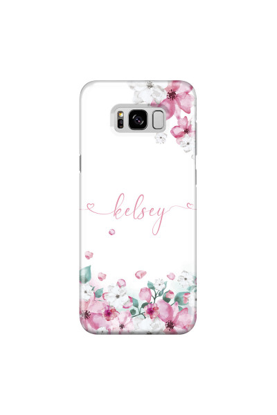 SAMSUNG - Galaxy S8 - 3D Snap Case - Watercolor Flowers Handwritten