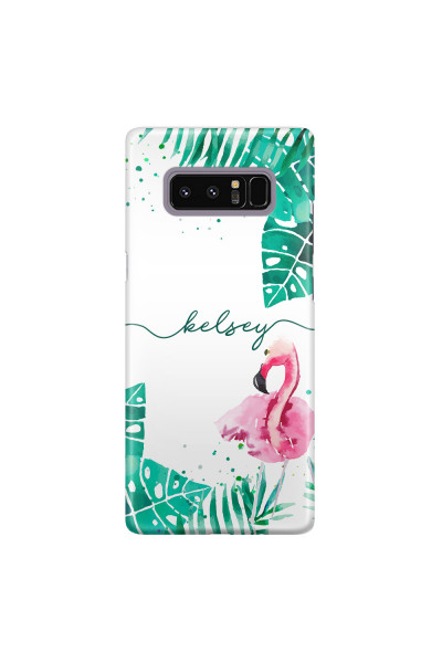 Shop by Style - Custom Photo Cases - SAMSUNG - Galaxy Note 8 - 3D Snap Case - Flamingo Watercolor