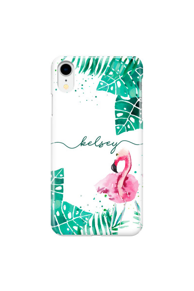 APPLE - iPhone XR - 3D Snap Case - Flamingo Watercolor
