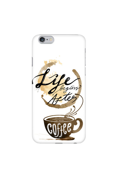 APPLE - iPhone 6S - 3D Snap Case - Life begins after coffee