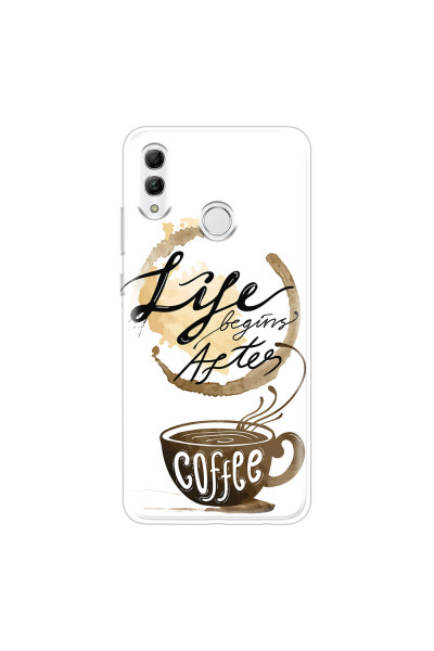 HONOR - Honor 10 Lite - Soft Clear Case - Life begins after coffee