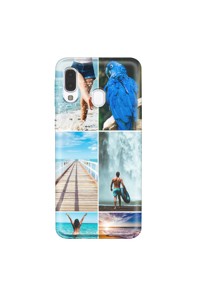 SAMSUNG - Galaxy A40 - Soft Clear Case - Collage of 6