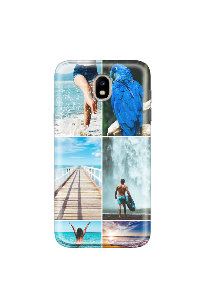 SAMSUNG - Galaxy J3 2017 - Soft Clear Case - Collage of 6