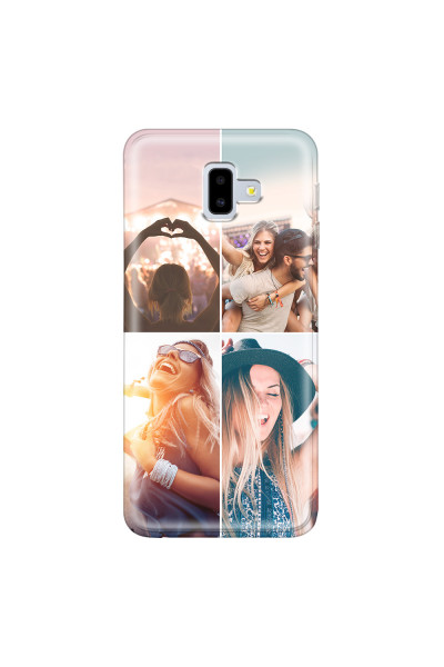 SAMSUNG - Galaxy J6 Plus 2018 - Soft Clear Case - Collage of 4