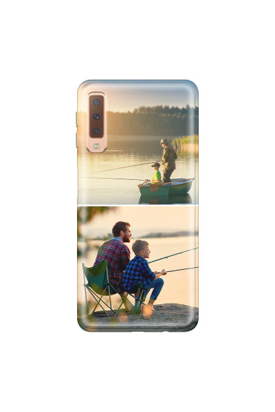 SAMSUNG - Galaxy A7 2018 - Soft Clear Case - Collage of 2