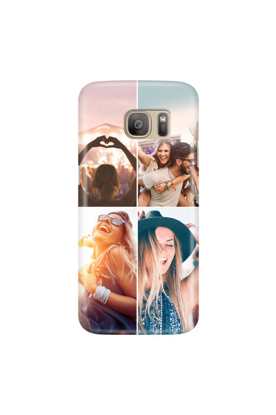 SAMSUNG - Galaxy S7 - 3D Snap Case - Collage of 4