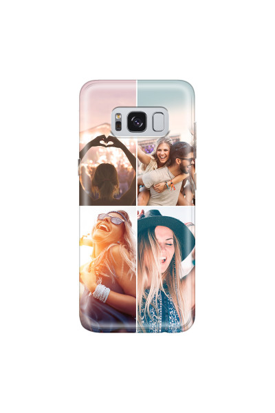 SAMSUNG - Galaxy S8 Plus - Soft Clear Case - Collage of 4