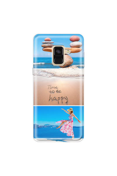 SAMSUNG - Galaxy A8 - Soft Clear Case - Collage of 3