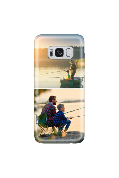 SAMSUNG - Galaxy S8 Plus - Soft Clear Case - Collage of 2