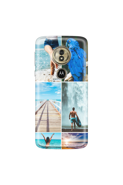 MOTOROLA by LENOVO - Moto G6 Play - Soft Clear Case - Collage of 6