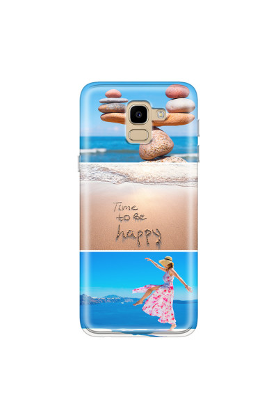 SAMSUNG - Galaxy J6 2018 - Soft Clear Case - Collage of 3