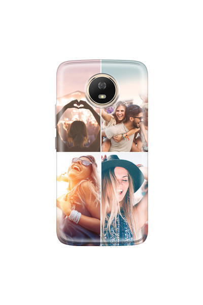 MOTOROLA by LENOVO - Moto G5s - Soft Clear Case - Collage of 4
