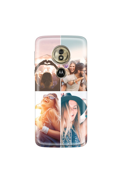 MOTOROLA by LENOVO - Moto G6 Play - Soft Clear Case - Collage of 4