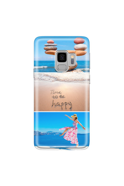 SAMSUNG - Galaxy S9 - Soft Clear Case - Collage of 3