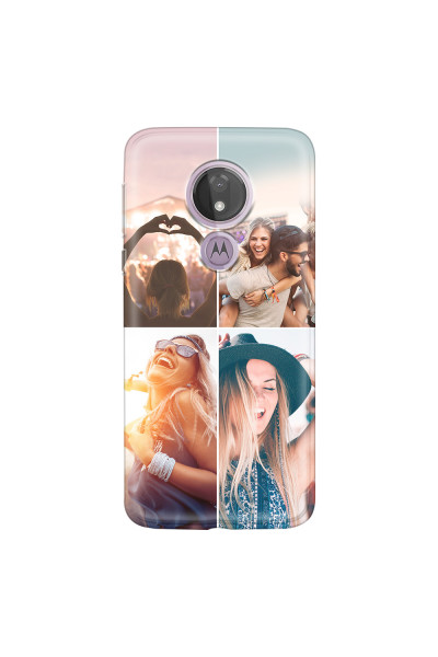 MOTOROLA by LENOVO - Moto G7 Power - Soft Clear Case - Collage of 4