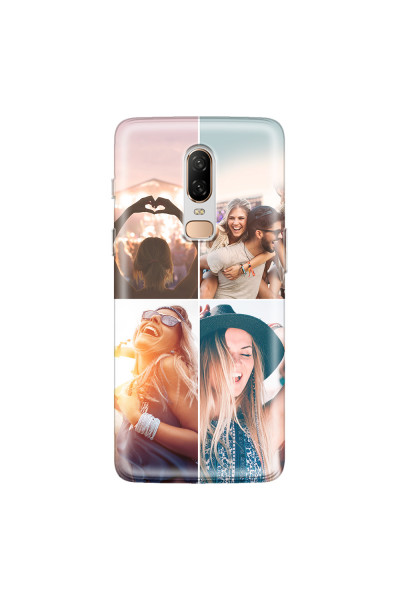 ONEPLUS - OnePlus 6 - Soft Clear Case - Collage of 4