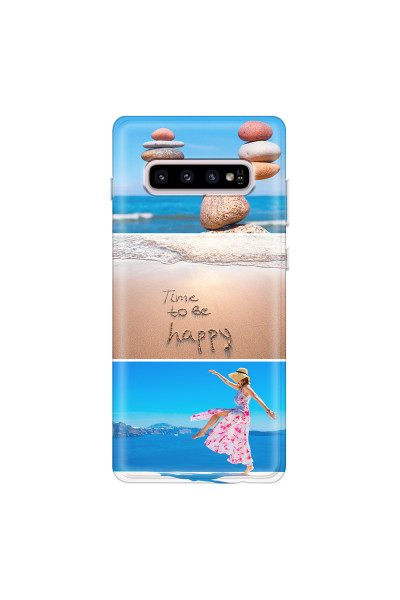 SAMSUNG - Galaxy S10 - Soft Clear Case - Collage of 3