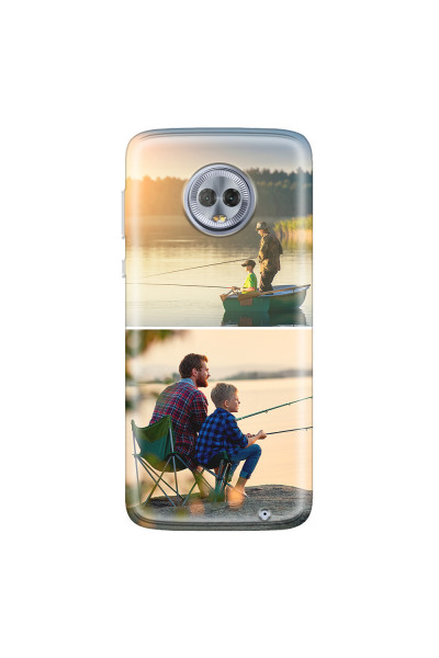 MOTOROLA by LENOVO - Moto G6 Plus - Soft Clear Case - Collage of 2