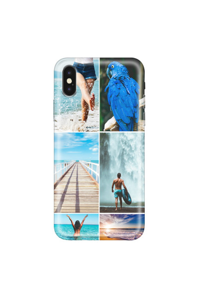 APPLE - iPhone XS Max - Soft Clear Case - Collage of 6